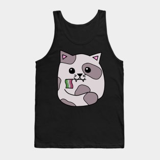 abrosexual pride flag cat Tank Top